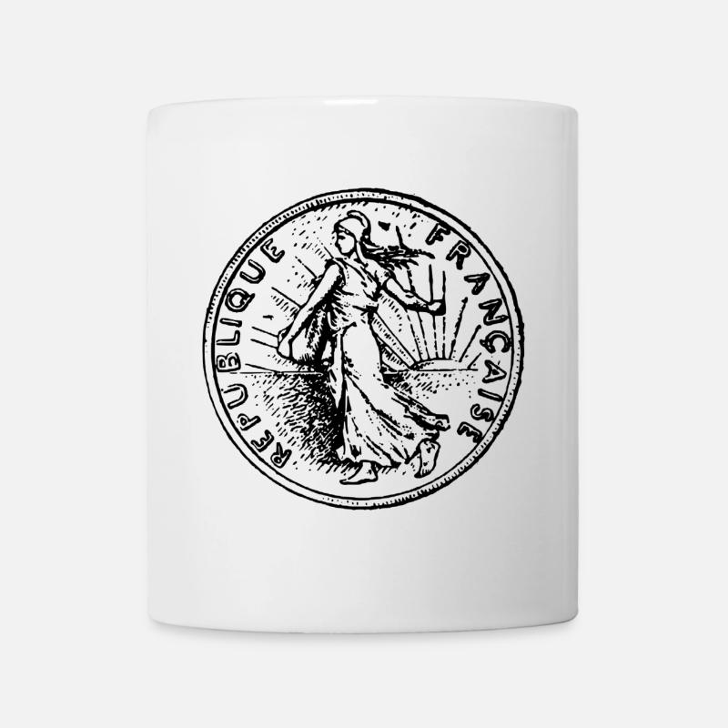 franc - Mug blanc - blanc