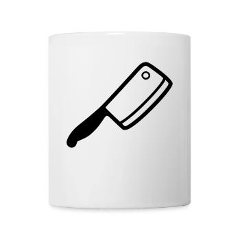 Fleischerbeil - Tasse - Weiß - Vorne