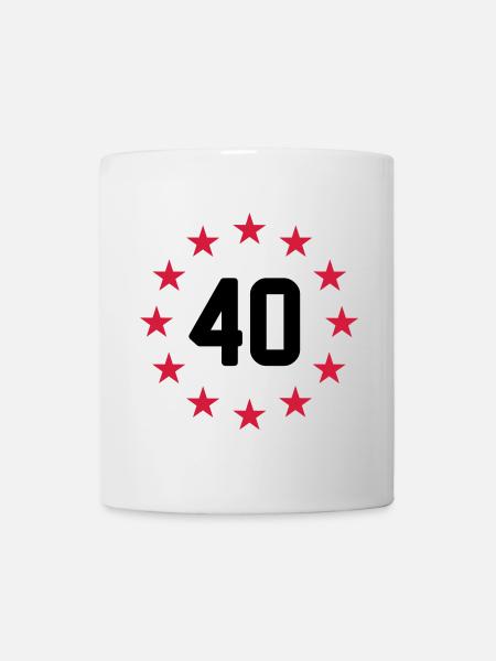 40 ans - Mug blanc - blanc