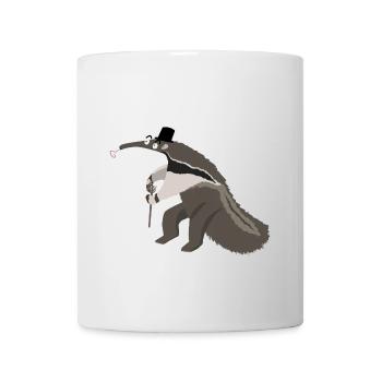 Langnasiger Nasenbär mit Stock - Tasse - Weiß - Vorne