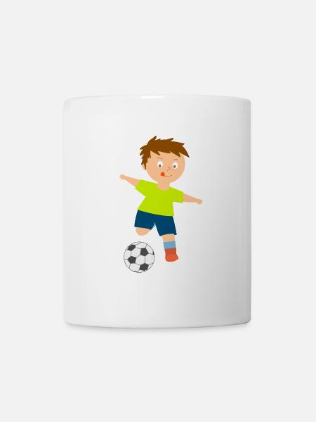 Kicker Boy Neon Shirt Ball - Mug - white