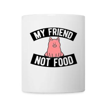 Vegan we are friends no food - Mug - white - Front