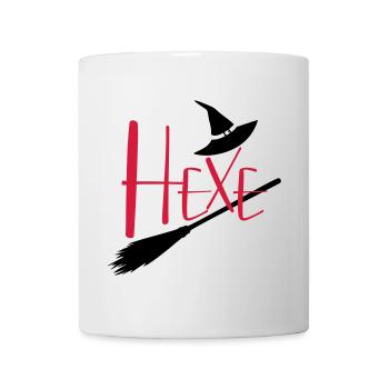 Hexe fliegender Hexenbesen - Tasse - Weiß - Vorne