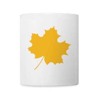 Feuille, l'automne peut venir - Mug blanc - blanc - Devant