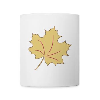 Feuille, l'automne peut venir - Mug blanc - blanc - Devant