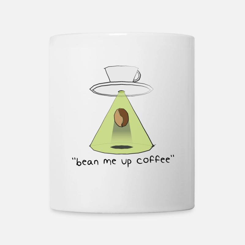 "bean me up coffee" - Star Trek parody gift - Mug - white