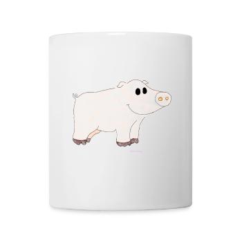 Schwein / Pig - Tasse - Weiß - Vorne