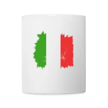 Italien Flagge - Tasse - Weiß - Vorne