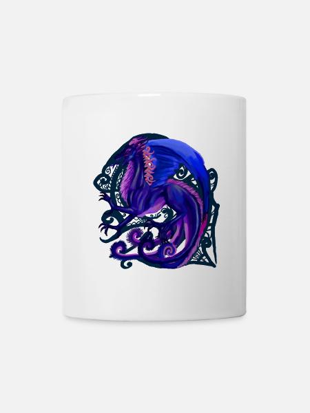 blue dragon - Mug - white