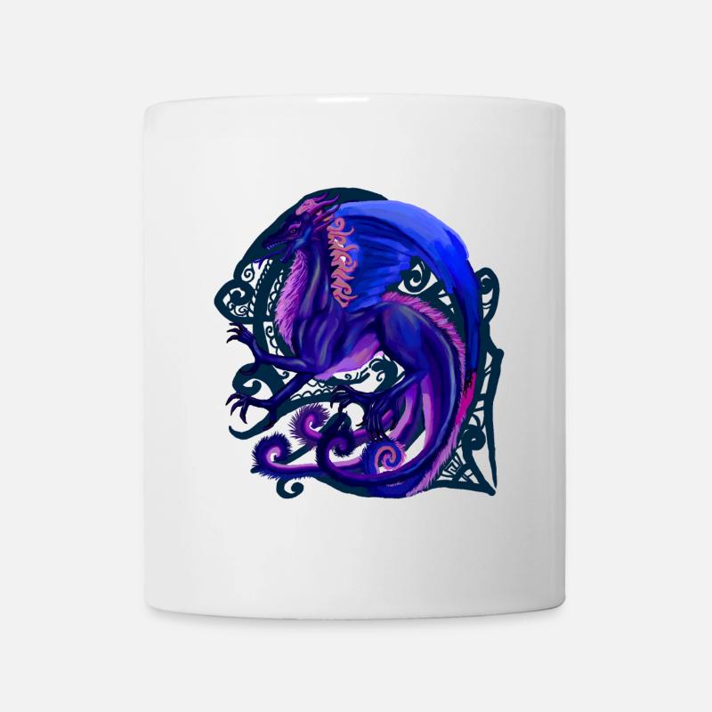 blue dragon - Mug - white