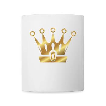Couronne de couronnes King Queen JGA Wedding Bride Bräu - Mug blanc - blanc - Devant