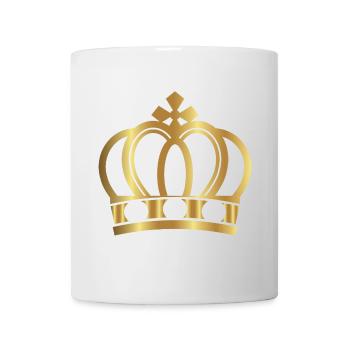 Couronne de couronnes King Queen JGA Wedding Bride Bräu - Mug blanc - blanc - Devant