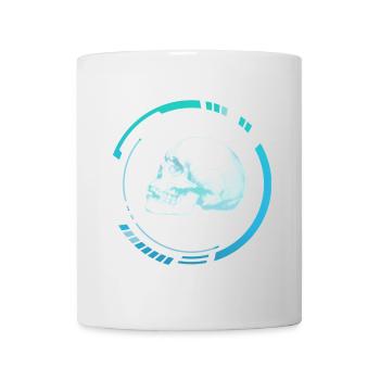 Menschenkopfröntgenbild - Tasse - Weiß - Vorne