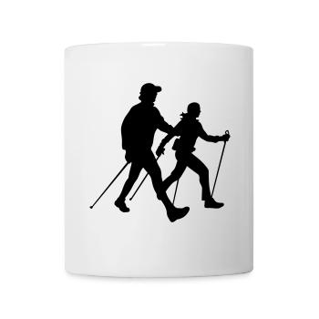 Nordic walking - Tasse - Weiß - Vorne