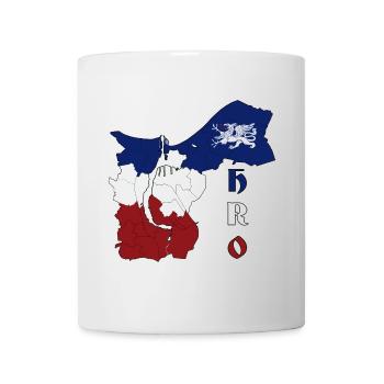 Rostock Umriss HRO - Tasse - Weiß - Vorne
