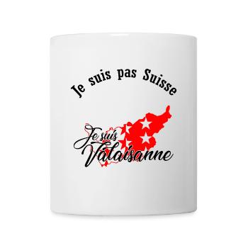 Ich komme aus dem Wallis - Tasse - Weiß - Vorne
