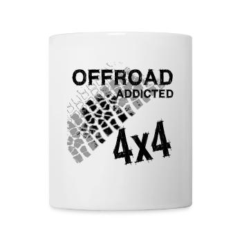 Defender Land-Rover OFF Road noir - Mug blanc - blanc - Devant