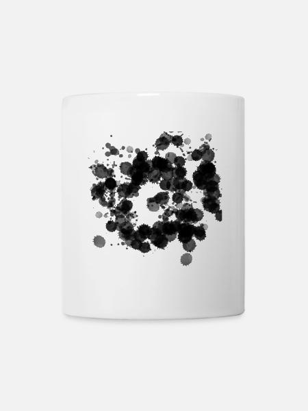 Taches de couleur abstraites – Noir et élégant - Mug blanc - blanc