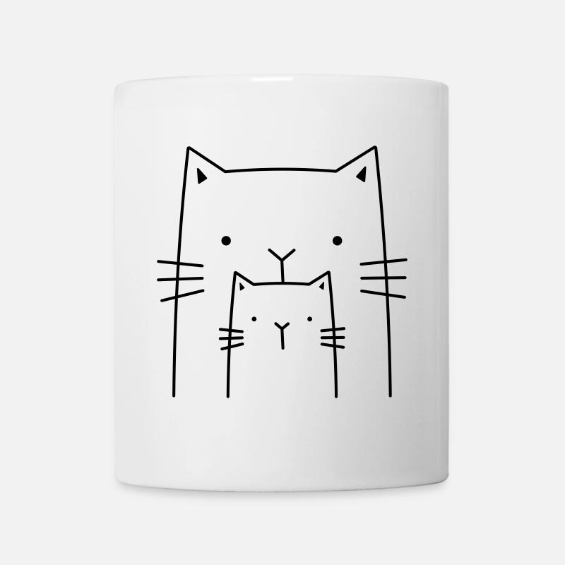 süße Kätzchen Katzen I Geschenk für Katzenfreunde - Tasse - Weiß