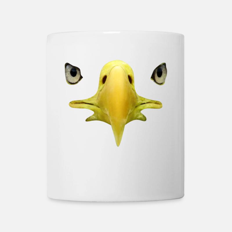 Schnabel / Augen eines Weißkopft See Adler - Tasse - Weiß
