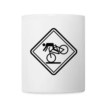 sport funny mountain biking - Mug - white - Front