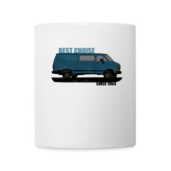 Van Auto Camping - Tasse - Weiß - Vorne