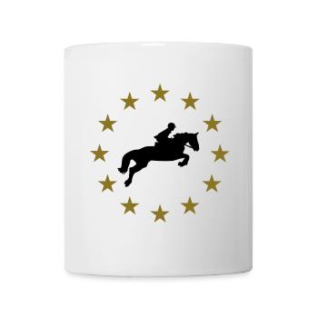 Showjumping horse & Stars - Mug - white - Front