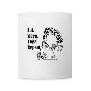 Yoga - Mug blanc - blanc - Devant