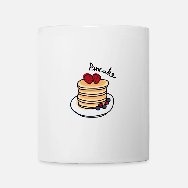 Pancake & Berries – Breakfast Fan Shirt - Mug - white