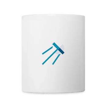 Satellite in Space – Blue Space Icon - Mug - white - Front