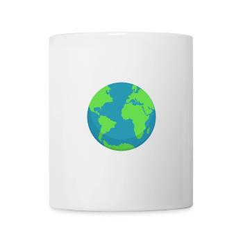 Planet Earth Minimal – Travel & Eco Style - Tasse - Weiß - Vorne