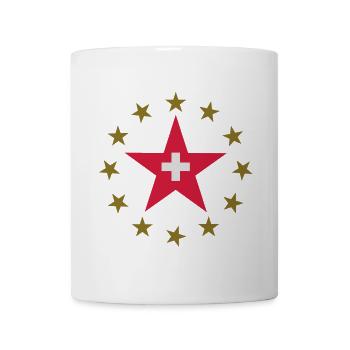 Schweiz & Sternen - Tasse - Weiß - Vorne