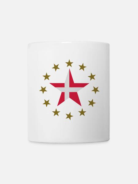 Dänemark & Sternen - Tasse - Weiß