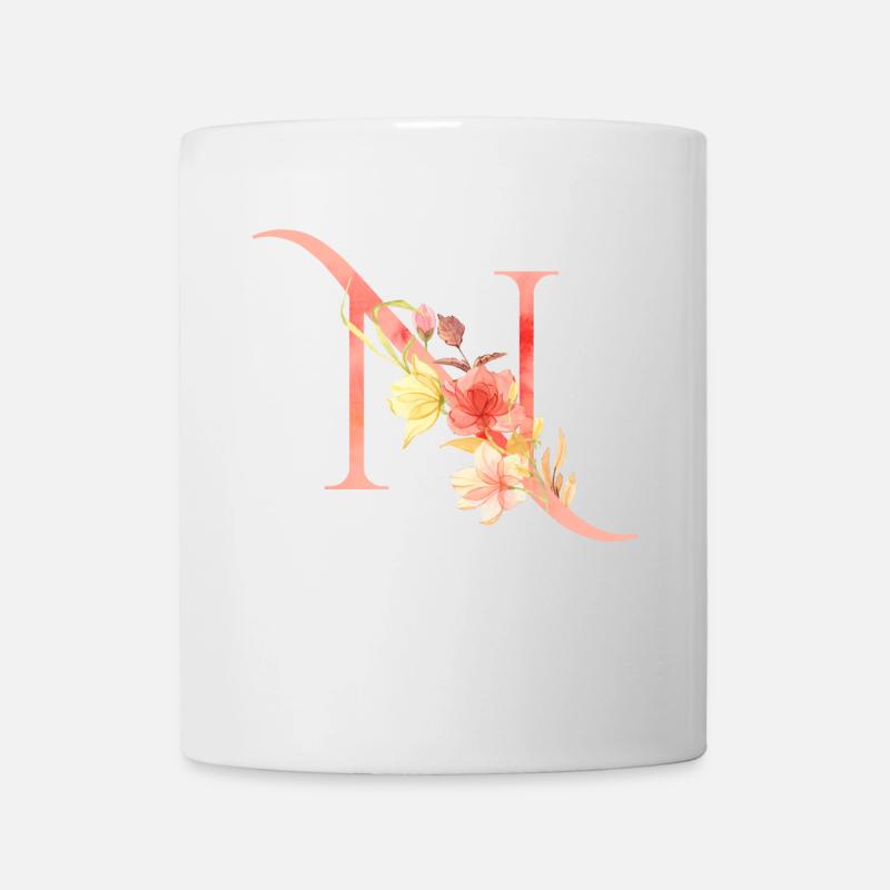 Buchstabe N - Tasse - Weiß