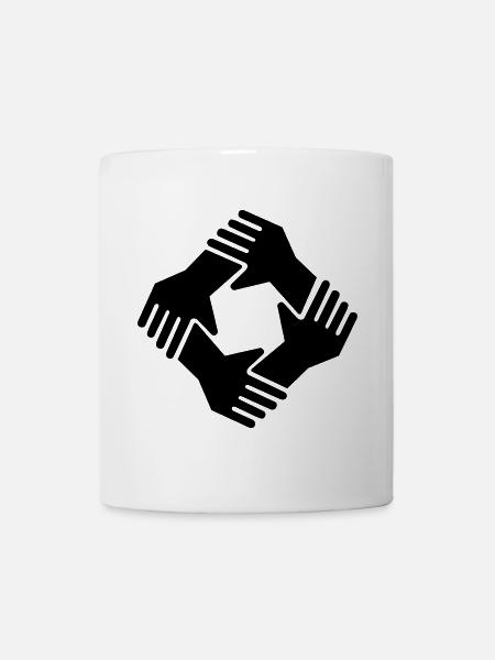 together gemeinsam Zusammenhalt - Tasse - Weiß