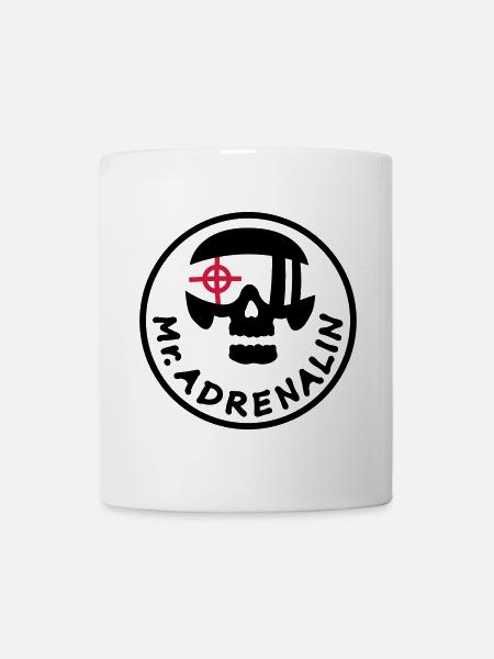 Mr. Adrenalin - Tasse - Weiß