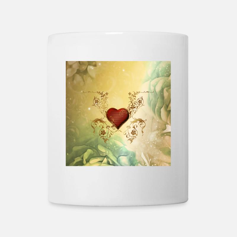 Merveilleux coeur décoratif - Mug blanc - blanc