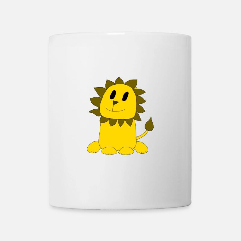 Lustiger Löwe Leo - Tasse - Weiß
