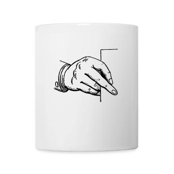hand - Mug - white - Front