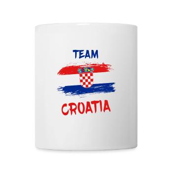 Team Croatia / Croatia gift Zagreb flag - Mug - white - Front
