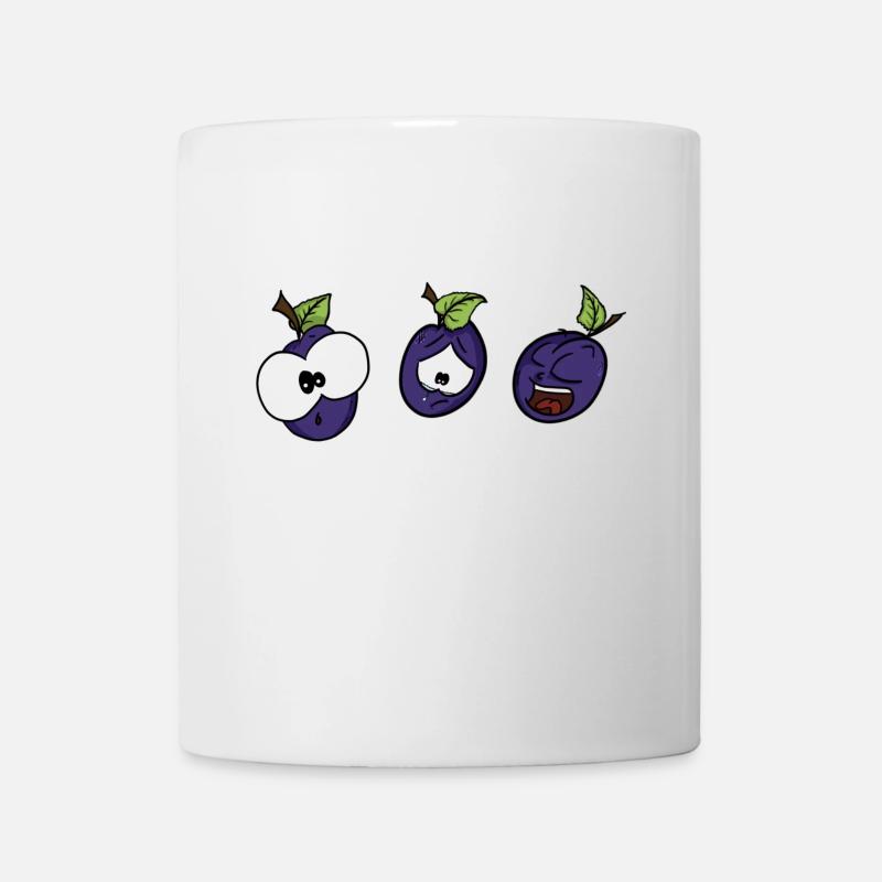 Des pruneaux drôles - Mug blanc - blanc