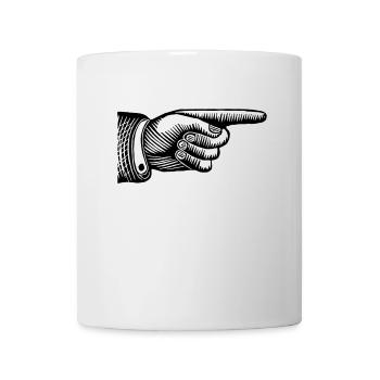 Main - Mug blanc - blanc - Devant