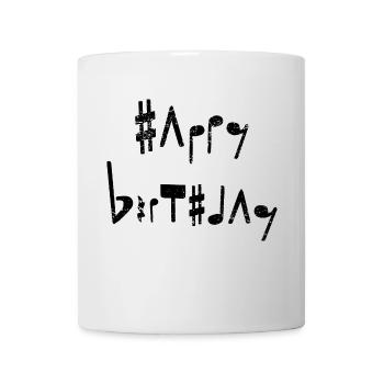 Happy Birthday Musician Sheet music birthday gift - Mug - white - Front