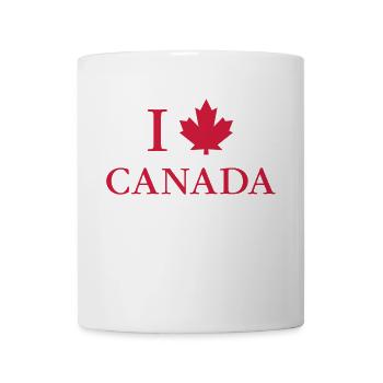 I love Canada feuille d’érable Canada Vancouver Ottawa - Mug blanc - blanc - Devant