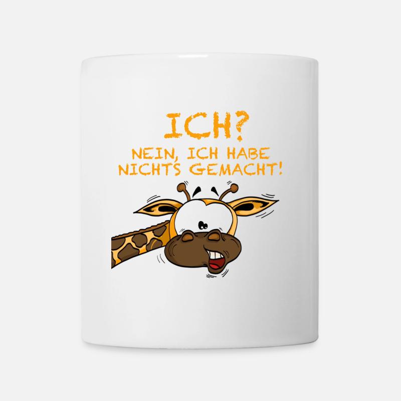 Ich war es nicht Giraffe - Tasse - Weiß