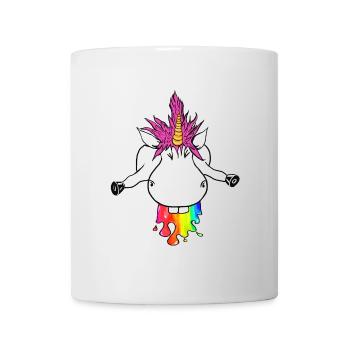 Rainbow Unicorn Splash of Color Rainbow Puke - Mug - white - Front
