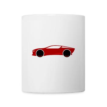 sports car - Mug - white - Front