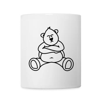 Evil Bear / Teddy pouts - Mug - white - Front