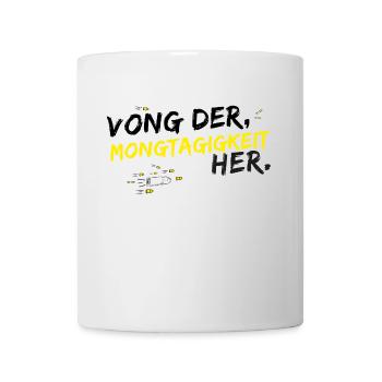 lundi - Mug blanc - blanc - Devant
