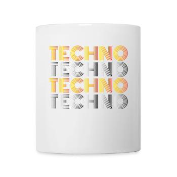 TECHNO TECHNO TECHNO Music Goa Dancing Gift - Mug - white - Front